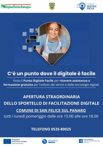 A SAN FELICE LO SPORTELLO DI FACILITAZIONE DIGITALE